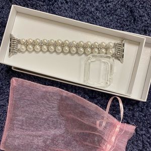 Apple watch band pearl